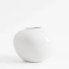 Wazon biały okrągły 16 cm