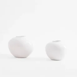 Wazon biały okrągły 16 cm