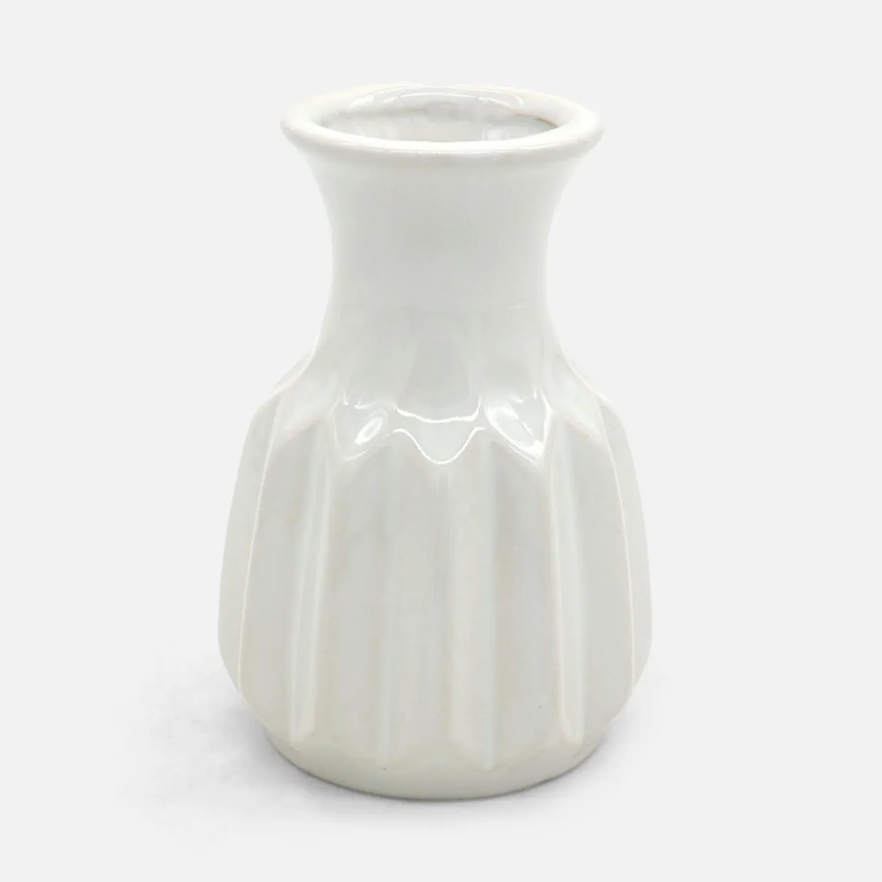 Wazon ceramiczny biały 12 cm