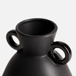 Wazon ceramiczny czarny 15 cm