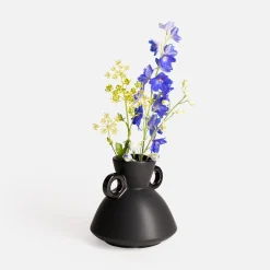 Wazon ceramiczny czarny 15 cm