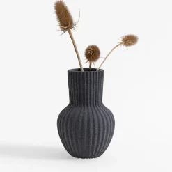 Wazon ceramiczny czarny 19,8 cm