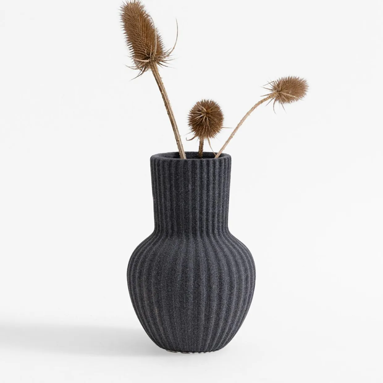 Wazon ceramiczny czarny 19,8 cm