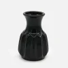 Wazon ceramiczny czarny 12 cm