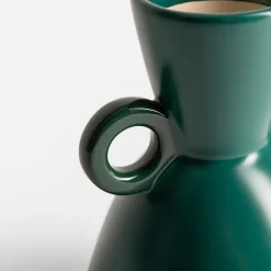 Wazon ceramiczny zielony 20 cm