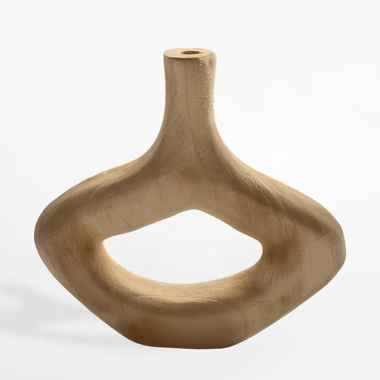 Wazon drewniany z dziurką 28 cm