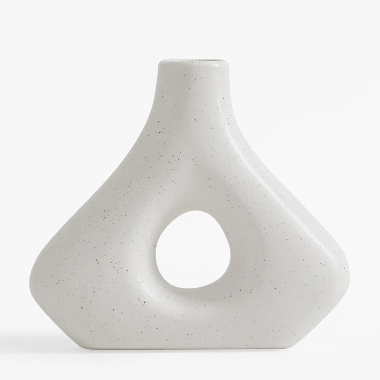 Wazon geometryczny biały 20 cm