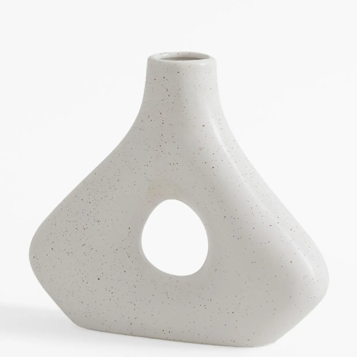 Wazon geometryczny biały 20 cm