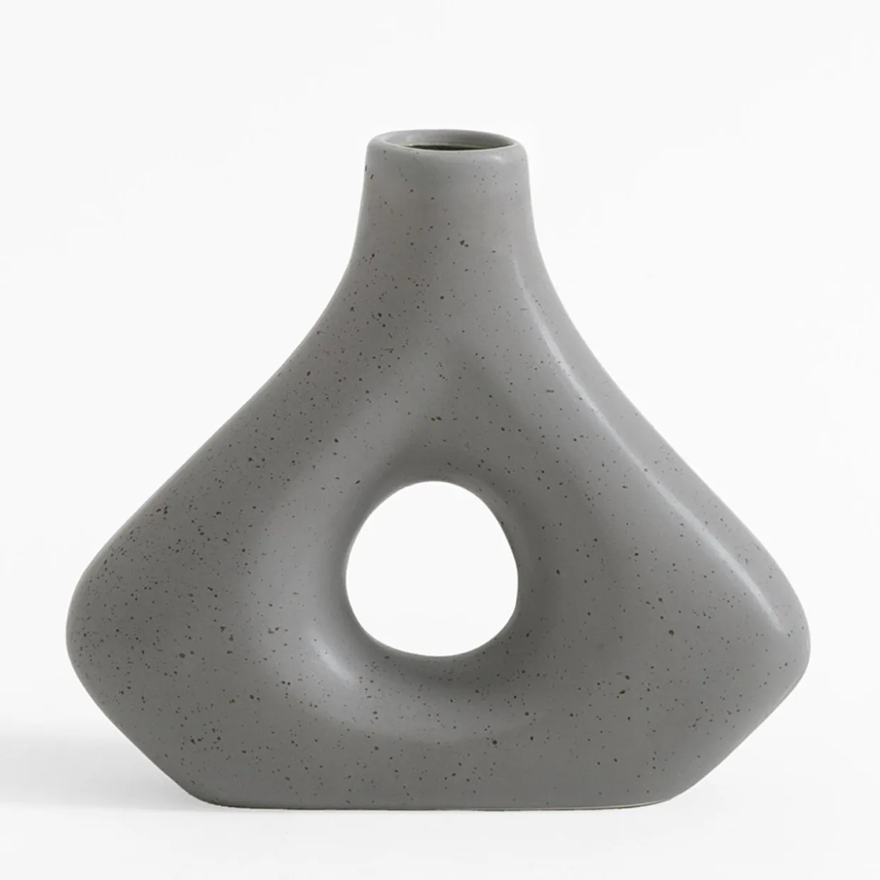 Wazon geometryczny szary 20 cm