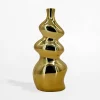 Wazon geometryczny złoty 22,3 cm