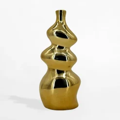 Wazon geometryczny złoty 22,3 cm
