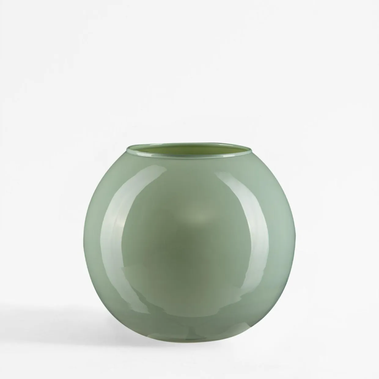 Wazon jasnozielony KULA 17 cm
