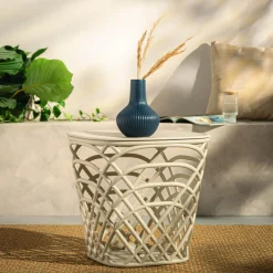 Wazon matowy niebieski 20 cm