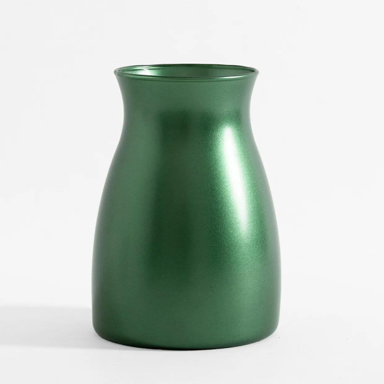 Wazon metaliczny zielony SIGNE 20 cm
