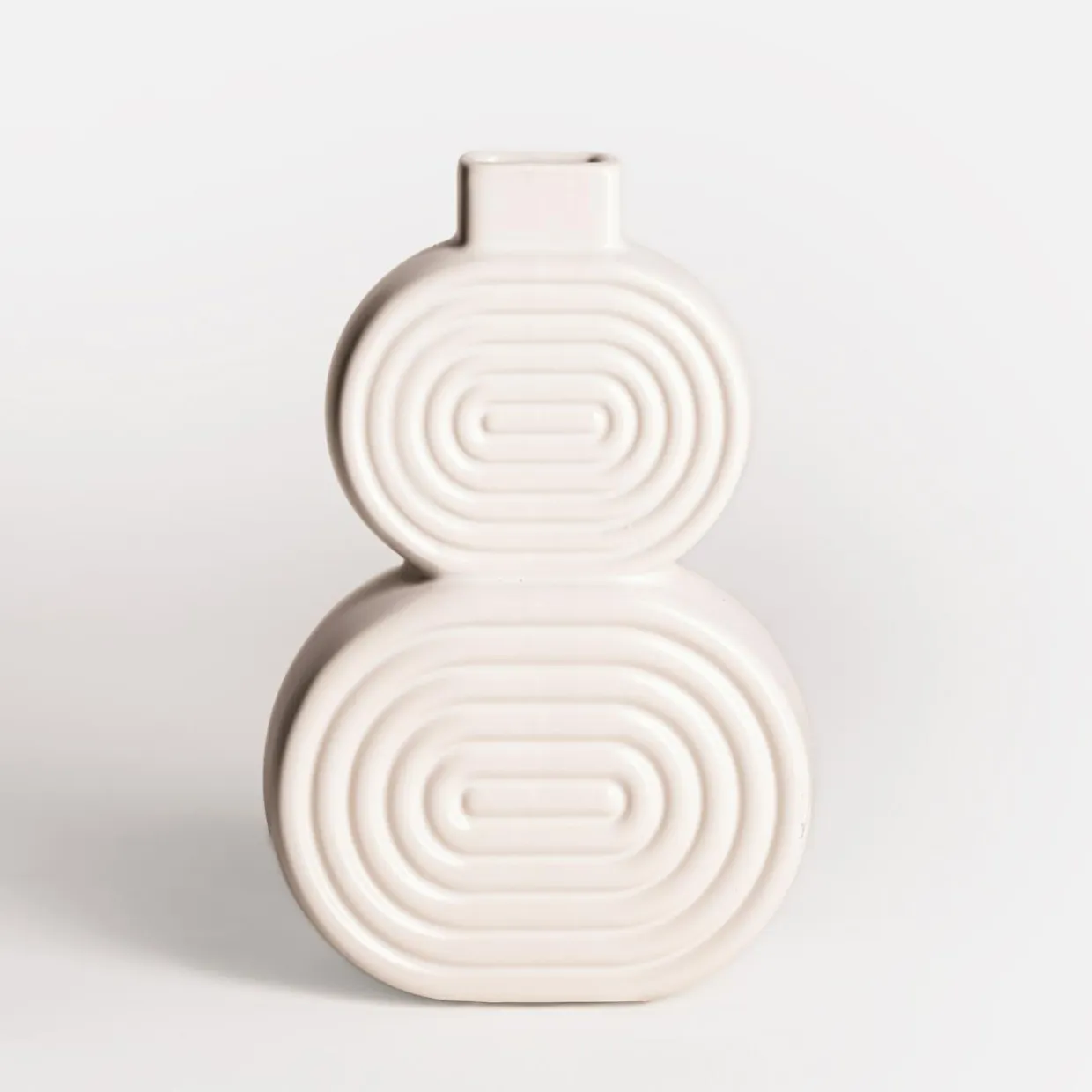 Wazon modernistyczny biały 23 cm