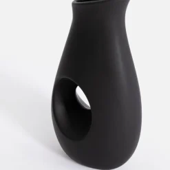 Wazon nowoczesny czarny 24,5 cm