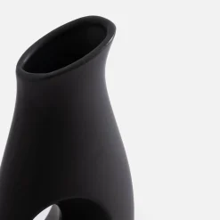Wazon nowoczesny czarny 24,5 cm