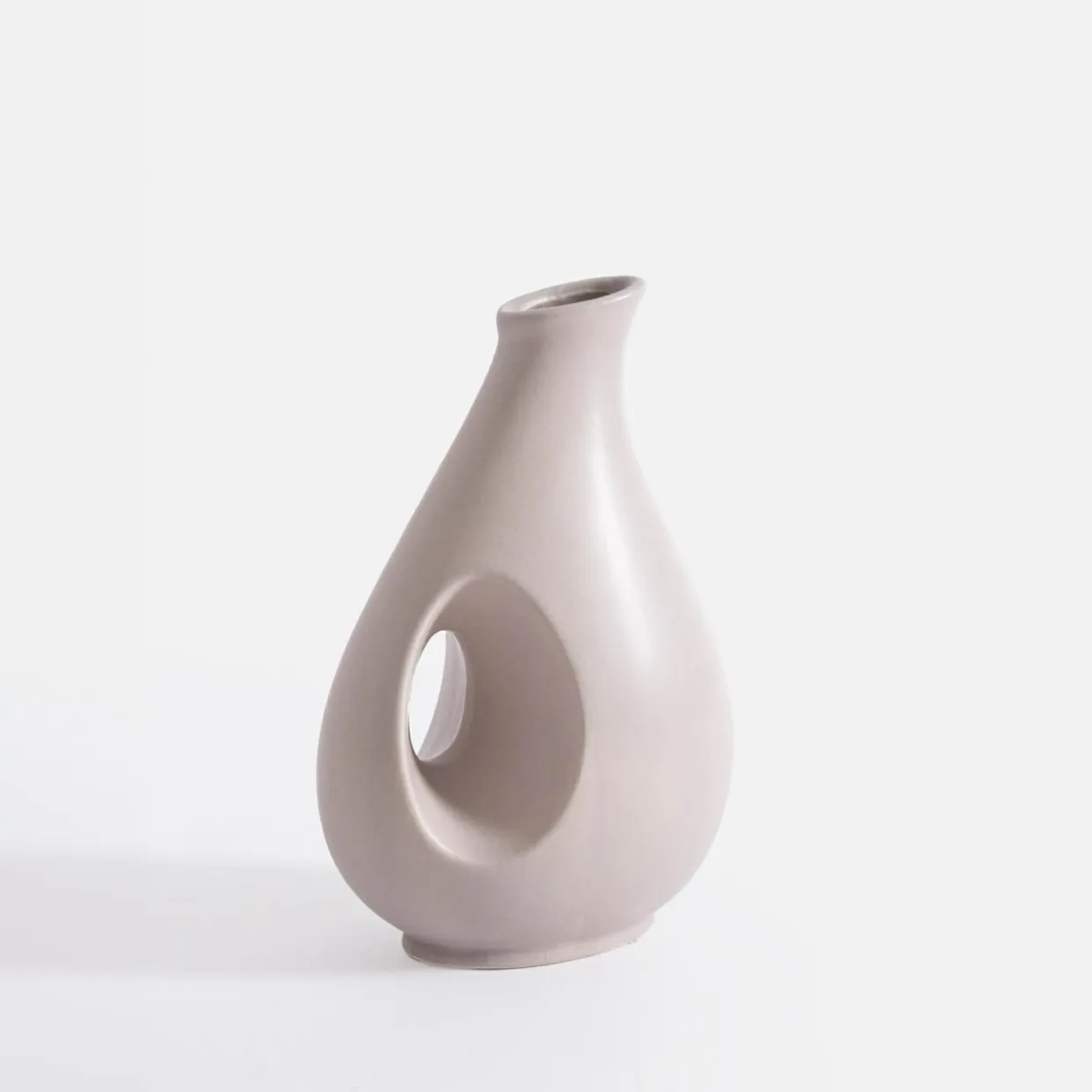 Wazon nowoczesny szary 20 cm