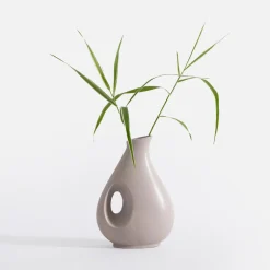 Wazon nowoczesny szary 20 cm