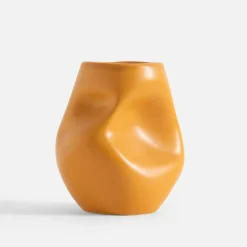 Wazon nowoczesny żółty 15 cm
