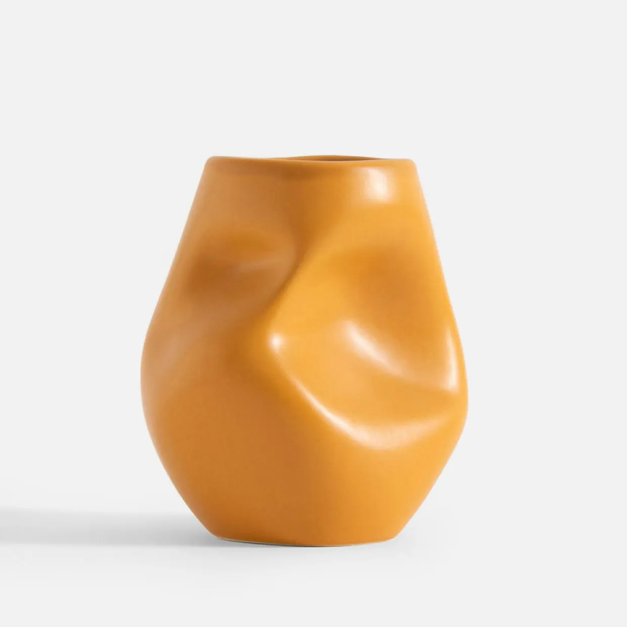 Wazon nowoczesny żółty 15 cm