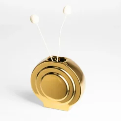 Wazon nowoczesny złoty 15 cm