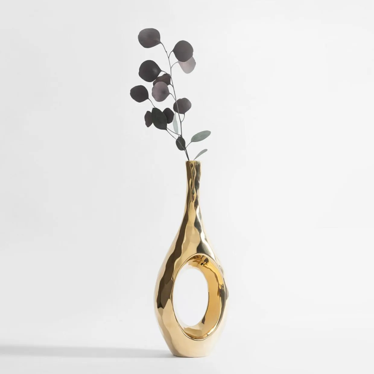 Wazon nowoczesny złoty 41 cm