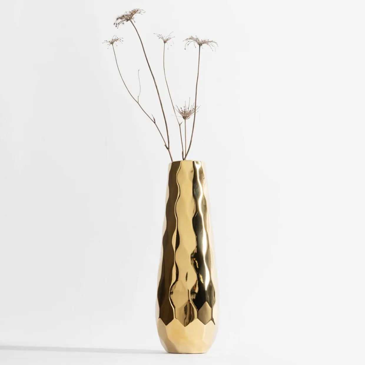 Wazon nowoczesny złoty 36 cm