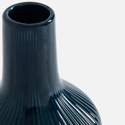 Wazon ryflowany niebieski 20 cm