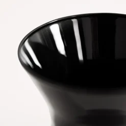 Wazon szklany czarny ASTA 18 cm