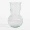Wazon szklany prążkowany 17,5 cm