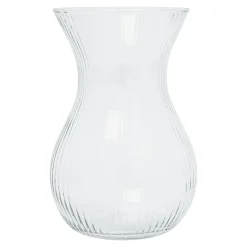 Wazon szklany prążkowany LYRA 18 cm