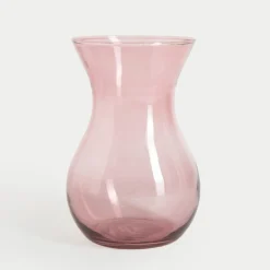 Wazon transparentny różowy ASTA 18 cm