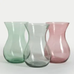 Wazon transparentny szary ASTA 18 cm