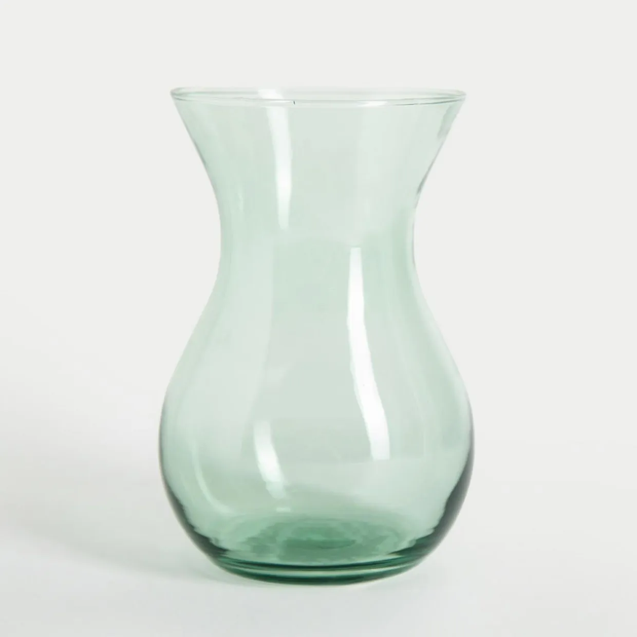 Wazon transparentny zielony ASTA 18 cm