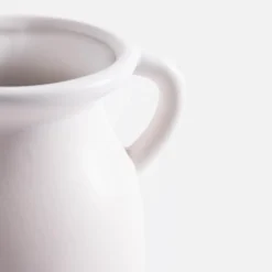 Wazon z uchwytami biały 20 cm