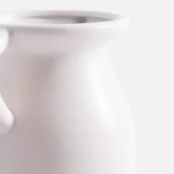 Wazon z uchwytami biały 20 cm