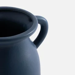 Wazon z uchwytami niebieski 20 cm
