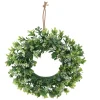 Wianek dekoracyjny na drzwi zielony 32 cm
