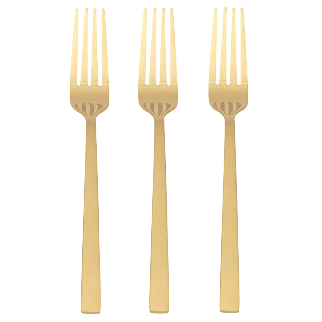 Widelec złoty PIANO GOLD, kpl 3 szt.