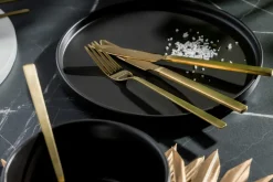Widelec złoty PIANO GOLD, kpl 3 szt.