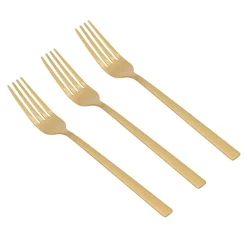 Widelec złoty PIANO GOLD, kpl 3 szt.