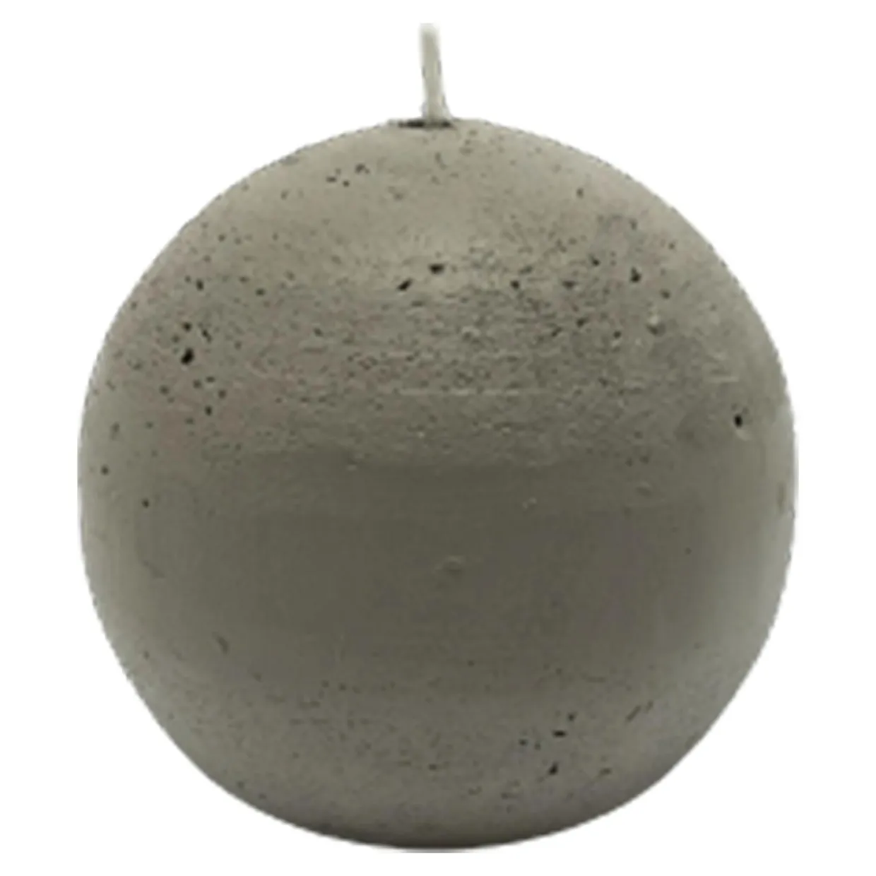 Świeca kula len RUSTIC 8 cm