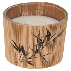 Świeca w bambusowej osłonce 10 cm