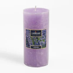 Świeca walec LAVENDER 6,5x14 cm