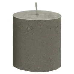 Świeca walec len RUSTIC 5 cm
