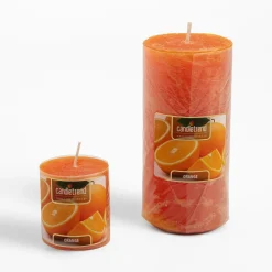 Świeca walec ORANGE 6,5x14 cm