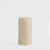 Świeca walec PAPROĆ szampan 6,5x14 cm