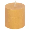 Świeca walec złota RUSTIC 5 cm