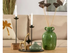Świecznik na świecę stożkową drewniany 38,5 cm